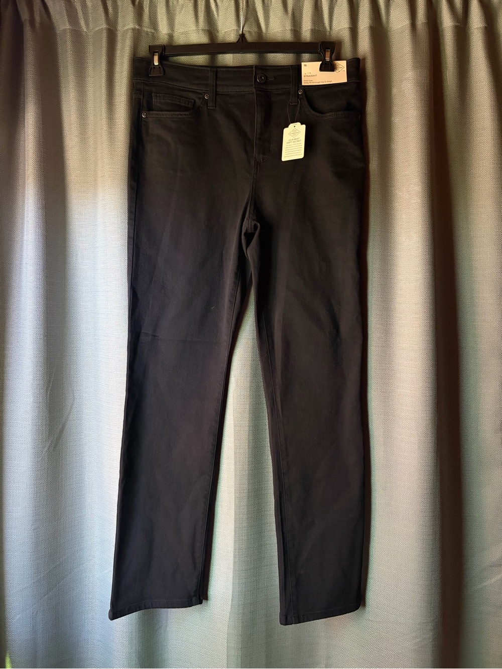 St. John's Bay Black Slim Stretch Chinos